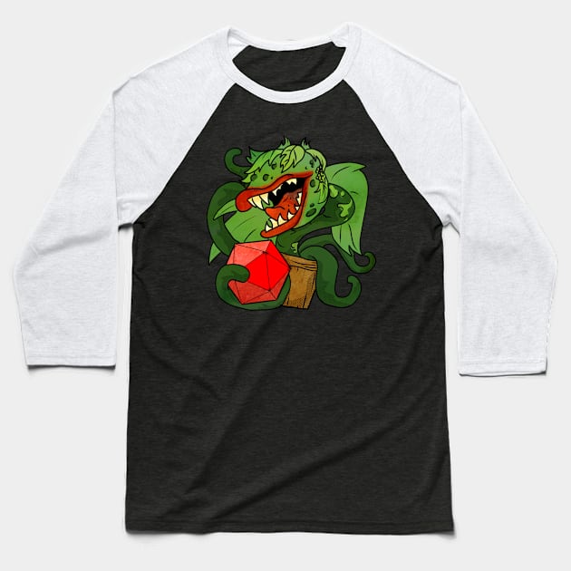 Feed Me (Dice) Baseball T-Shirt by vanitygames